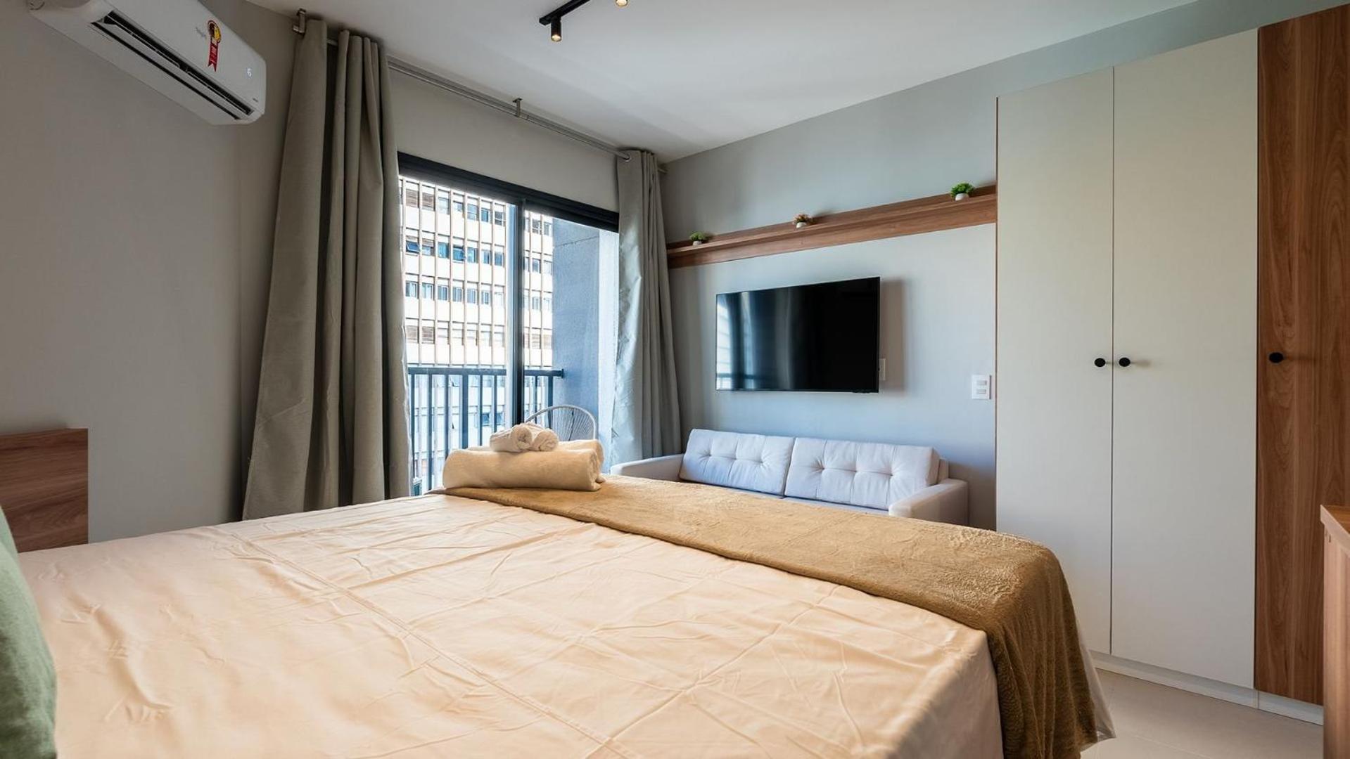 Modernos E Luxuosos Na Buarque Com Piscina No Rooftop
