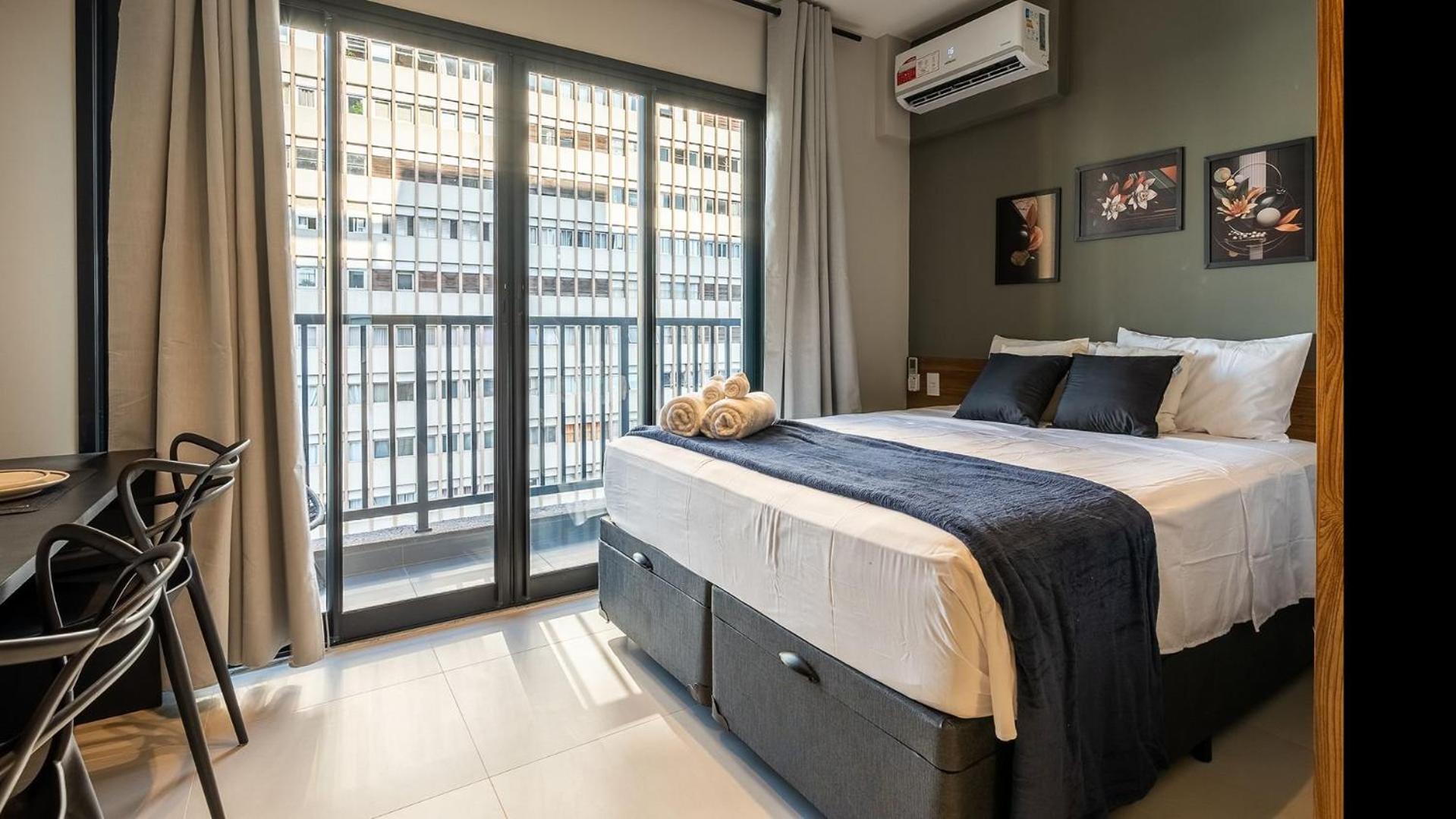 Modernos E Luxuosos Na Buarque Com Piscina No Rooftop